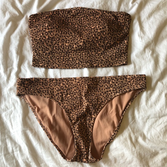 Aerie leopard print bikini sz S/L NWOT - Picture 1 of 7